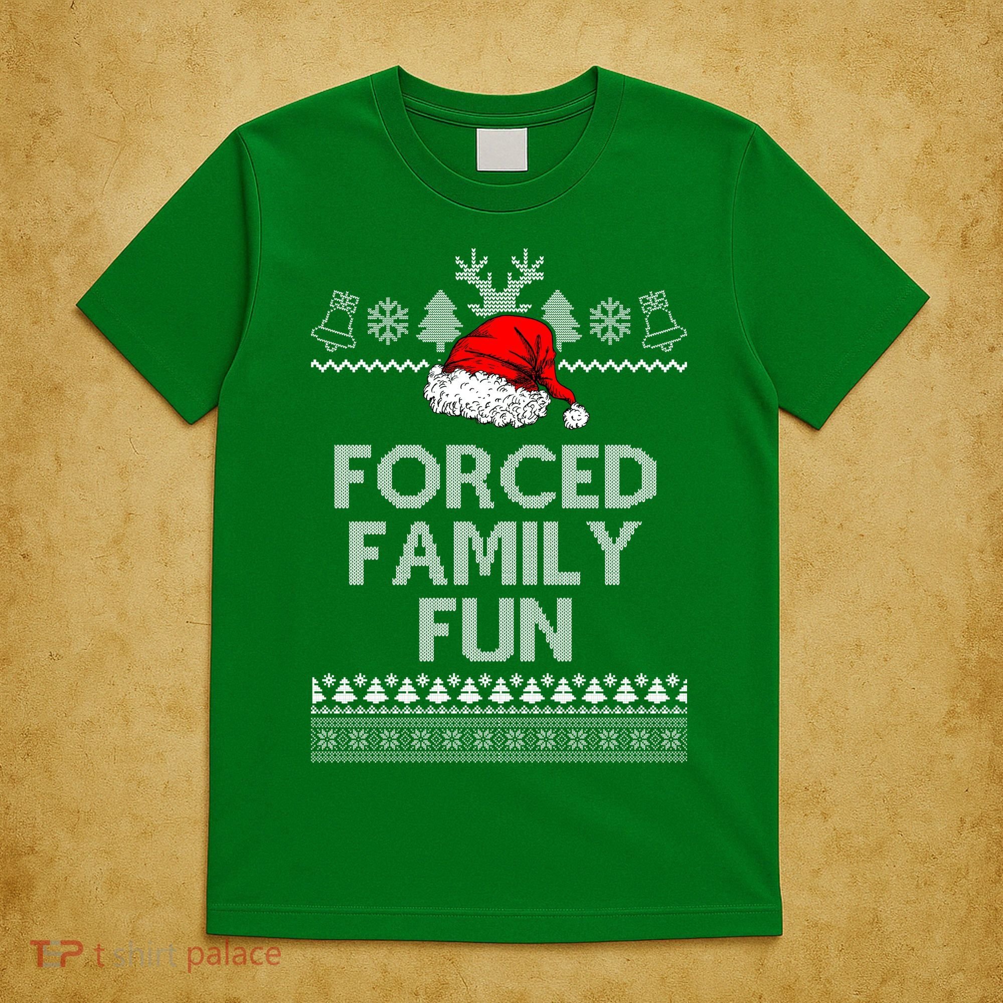Forced Family Fun Ugly Christmas T-Shirt