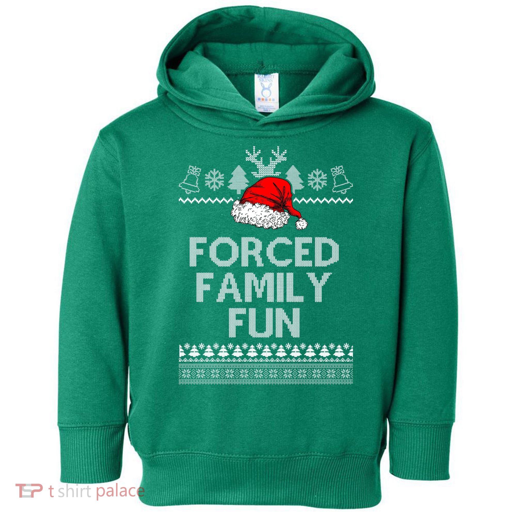 Forced Family Fun Ugly Christmas Toddler Hoodie