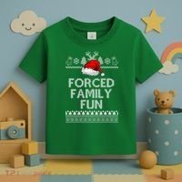 Forced Family Fun Ugly Christmas Toddler T-Shirt thumb 3