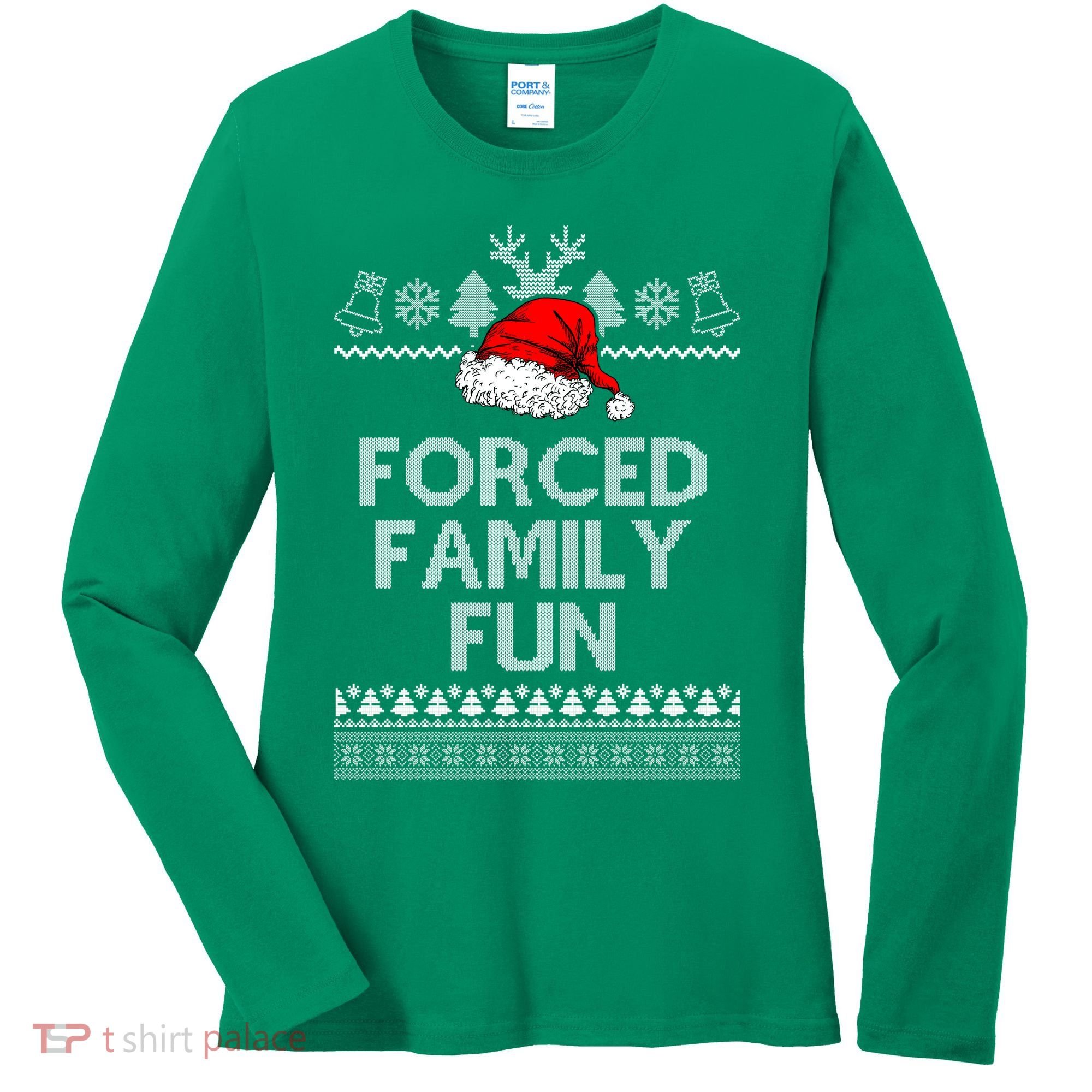 Forced Family Fun Ugly Christmas Women's Long Sleeve Shirt