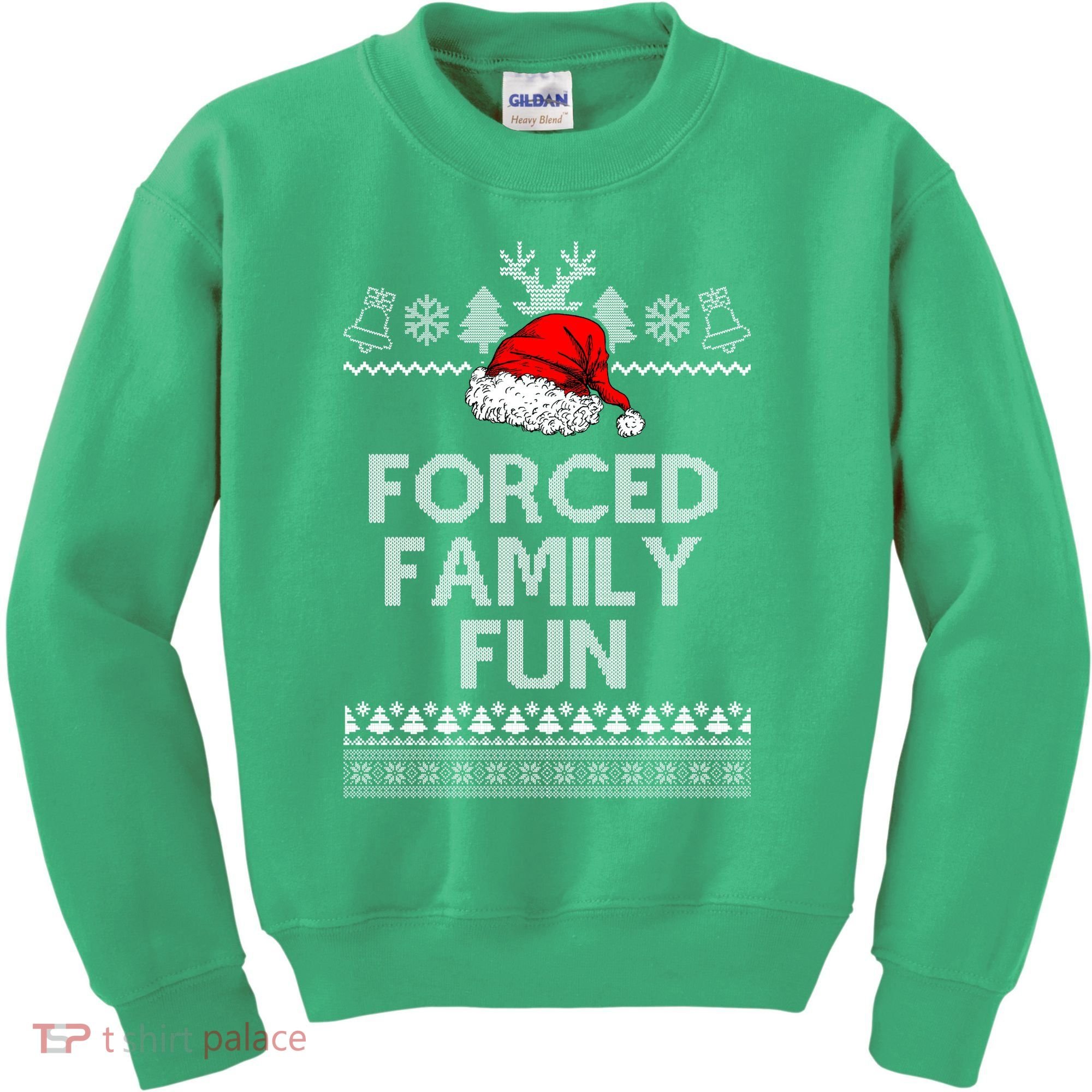 Forced Family Fun Ugly Christmas Kids Sweatshirt