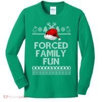 Forced Family Fun Ugly Christmas Kids Long Sleeve Shirt thumb 0