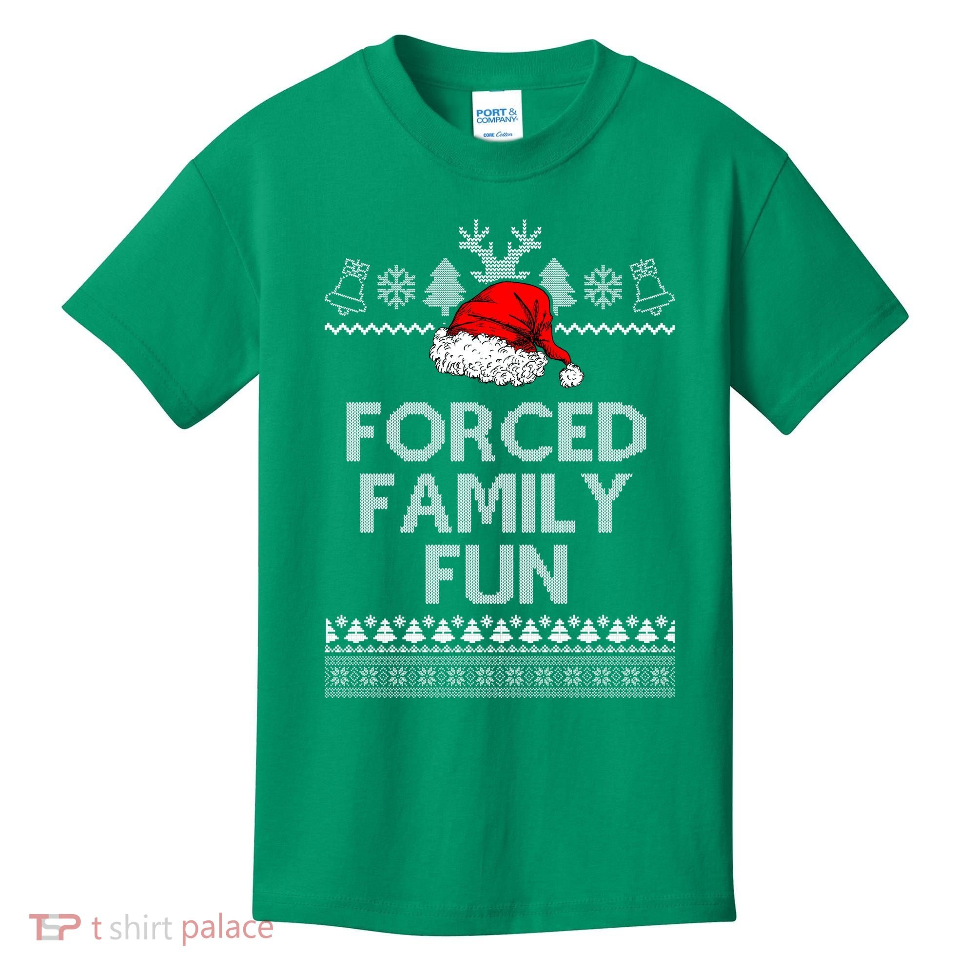 Forced Family Fun Ugly Christmas Kids T-Shirt