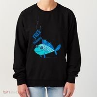 Funny Fish Free Piercing Women's Sweatshirt thumb 0