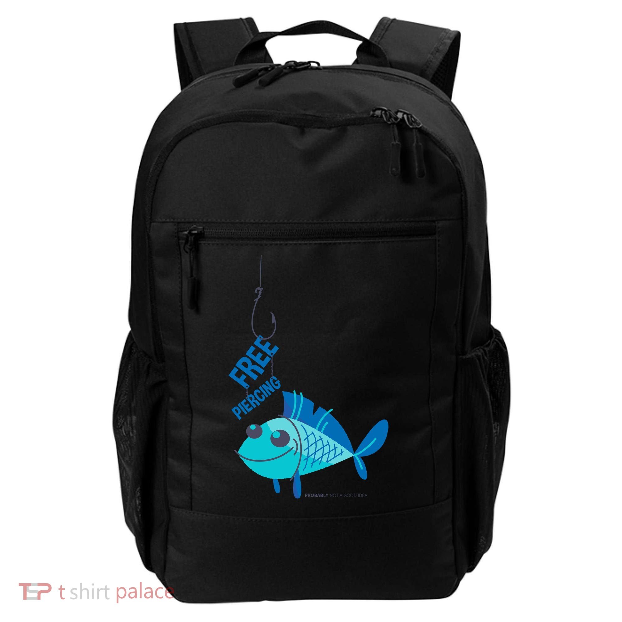 Funny Fish Free Piercing Backpack