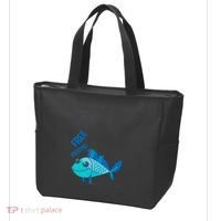 Funny Fish Free Piercing Tote Bag thumb 3