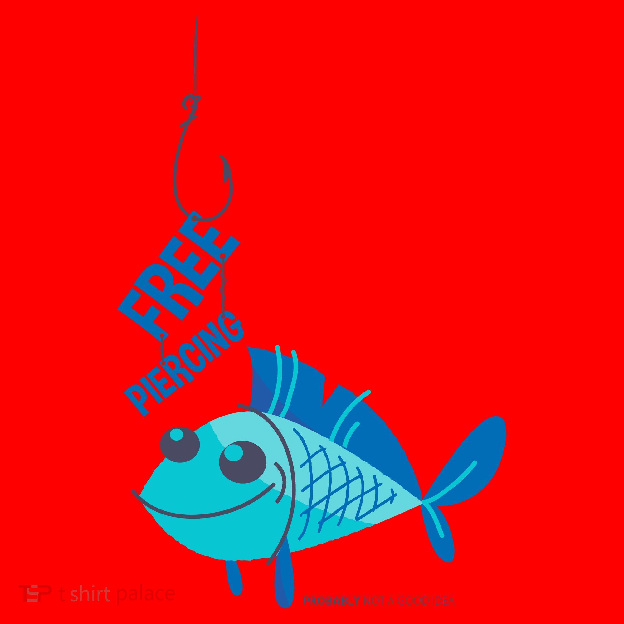 Funny Fish Free Piercing Santa Hat