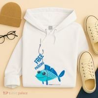 Funny Fish Free Piercing Hoodie thumb 4