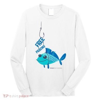 Funny Fish Free Piercing Long Sleeve Shirt