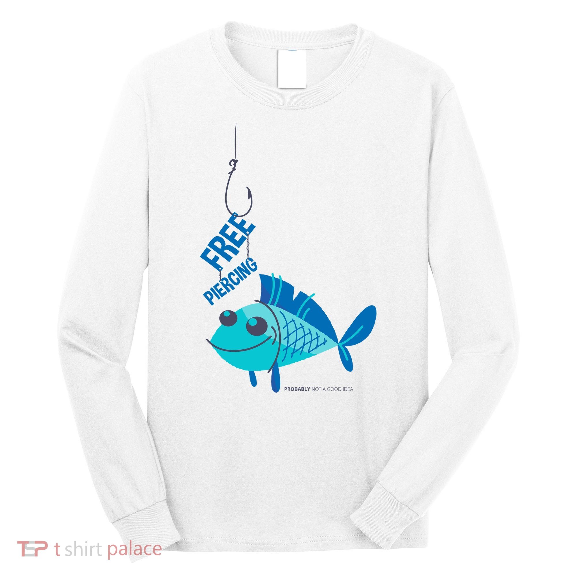 Funny Fish Free Piercing Long Sleeve Shirt