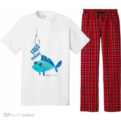 Funny Fish Free Piercing Pajama Set