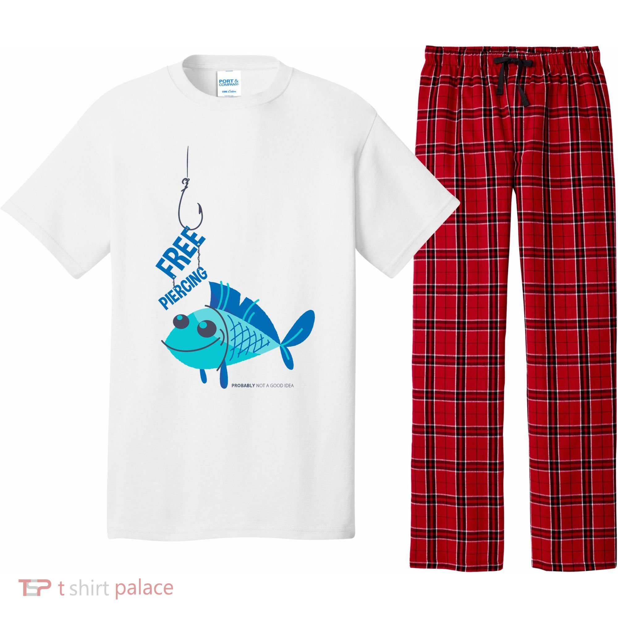 Funny Fish Free Piercing Pajama Set