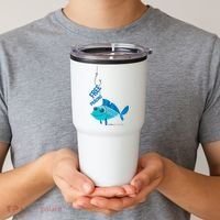 Funny Fish Free Piercing Tumbler thumb 2