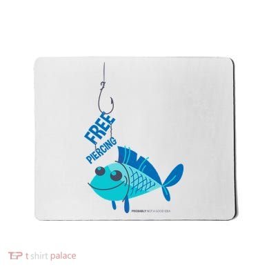 Funny Fish Free Piercing Mousepad