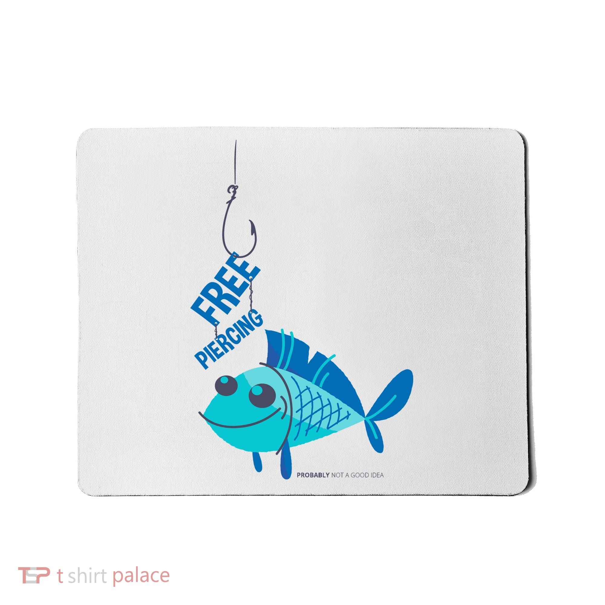 Funny Fish Free Piercing Mousepad