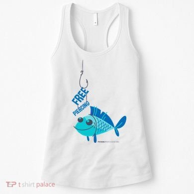 Funny Fish Free Piercing Women's Tank Top