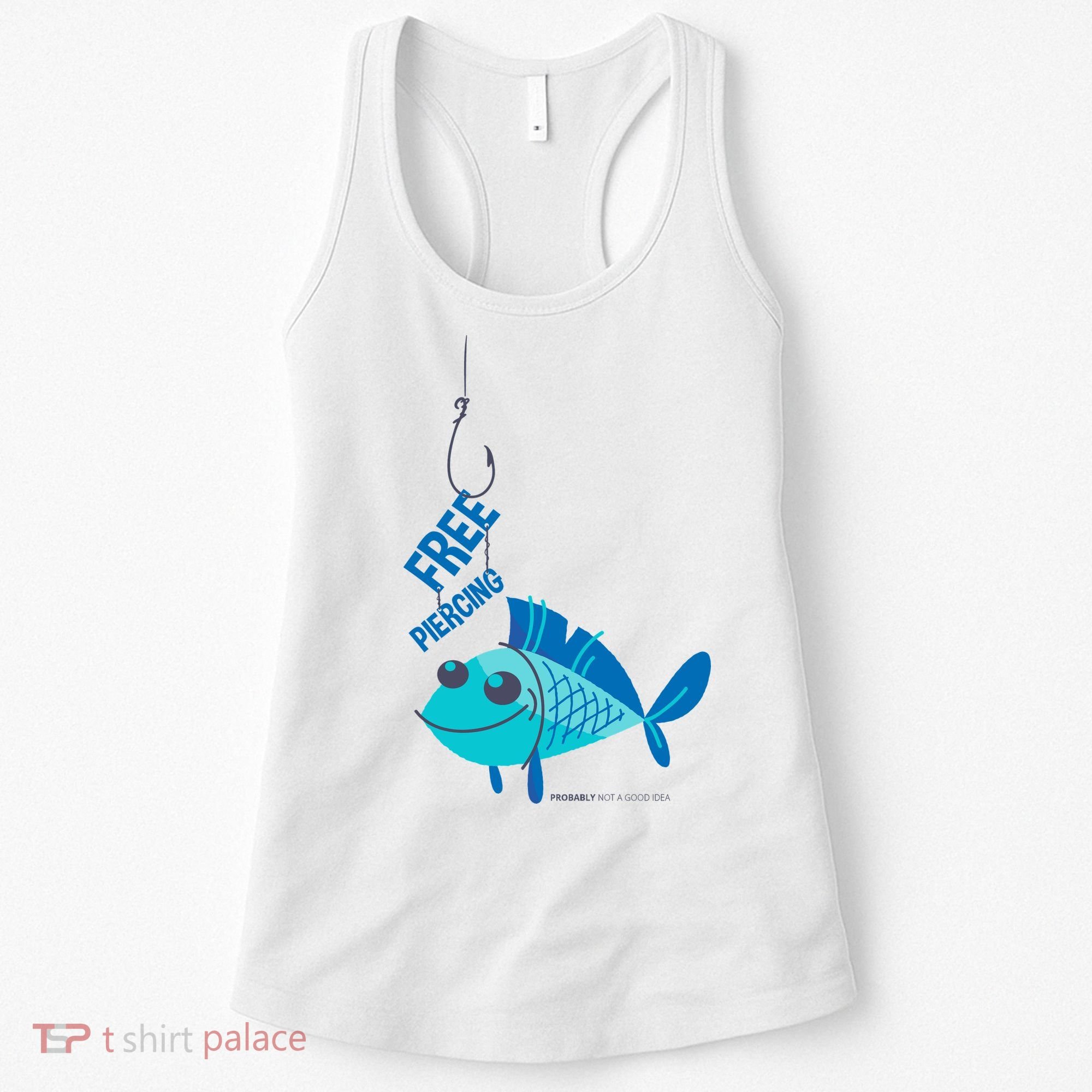 Funny Fish Free Piercing Women's Tank Top