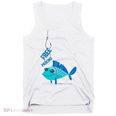 Funny Fish Free Piercing Tank Top