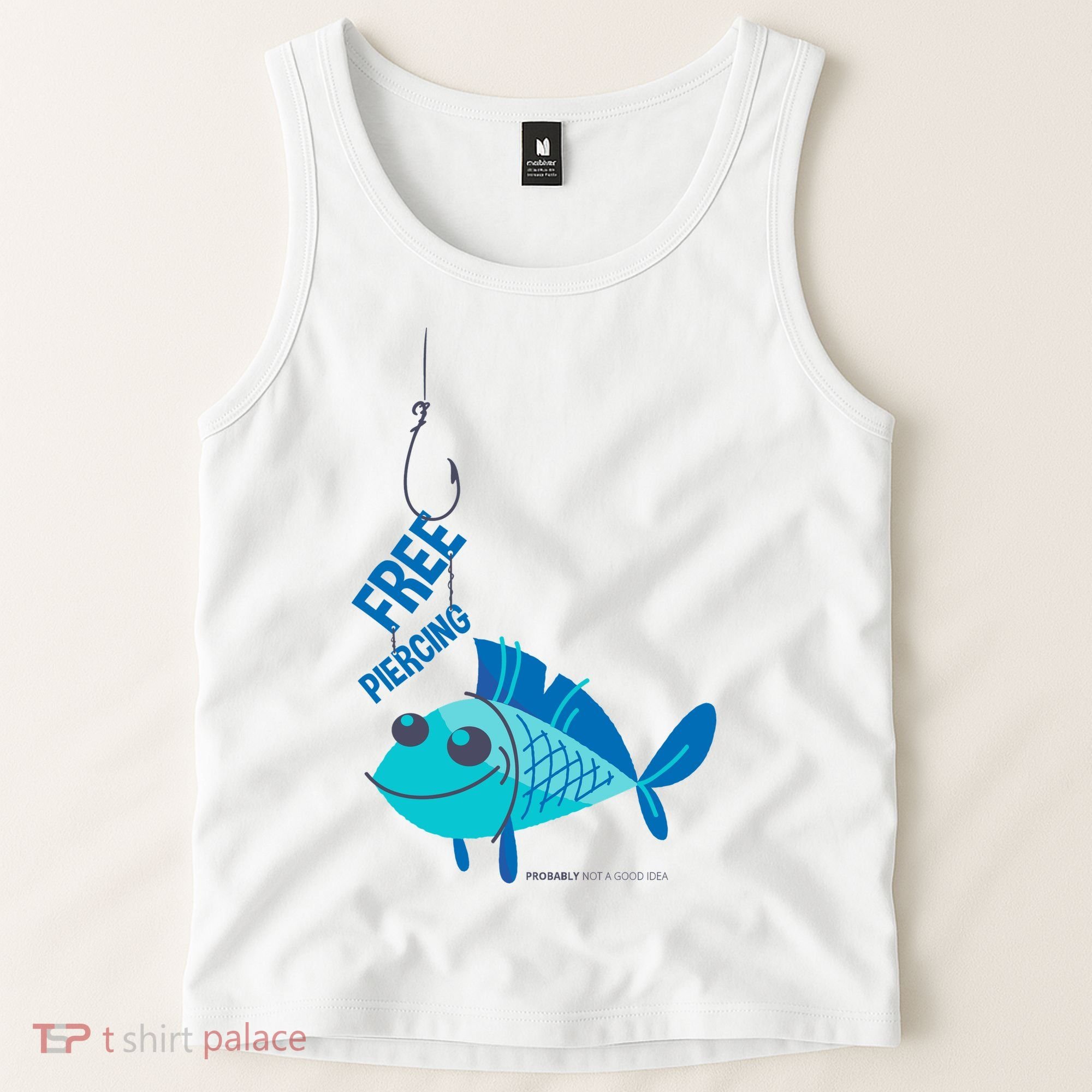 Funny Fish Free Piercing Tank Top