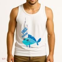 Funny Fish Free Piercing Tank Top thumb 3