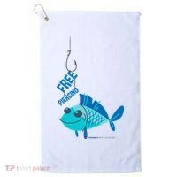 Funny Fish Free Piercing Golf Towel thumb 0