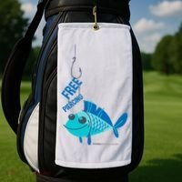 Funny Fish Free Piercing Golf Towel thumb 2