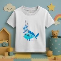 Funny Fish Free Piercing Toddler T-Shirt thumb 3