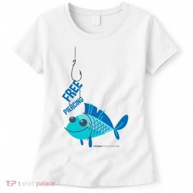 Funny Fish Free Piercing Women's T-Shirt