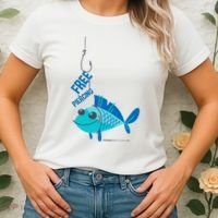 Funny Fish Free Piercing Women's T-Shirt thumb 2