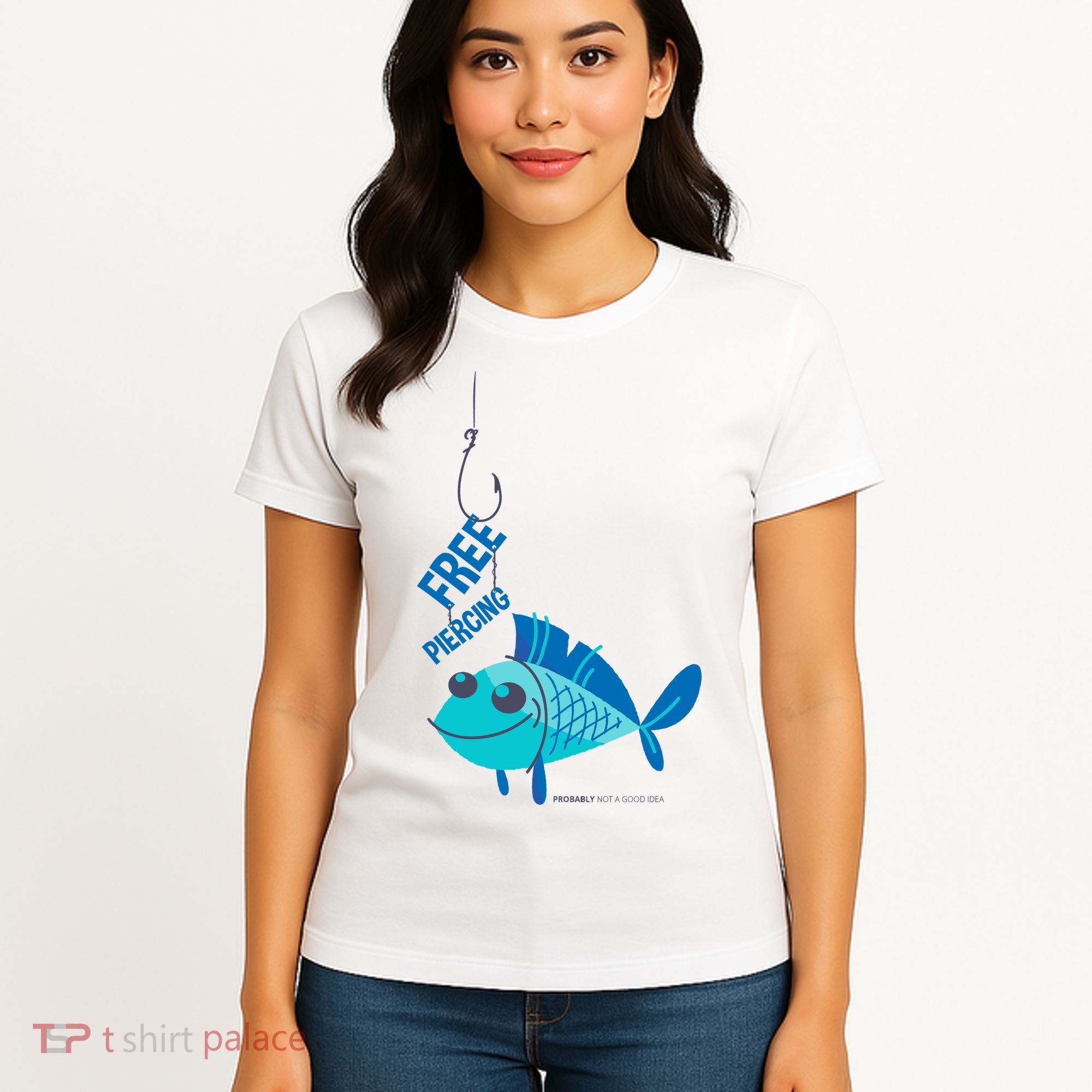 Funny Fish Free Piercing Women's T-Shirt