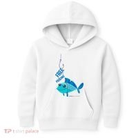 Funny Fish Free Piercing Kids Hoodie thumb 0