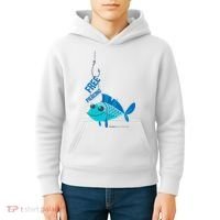 Funny Fish Free Piercing Kids Hoodie thumb 4