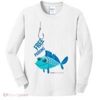 Funny Fish Free Piercing Kids Long Sleeve Shirt thumb 0