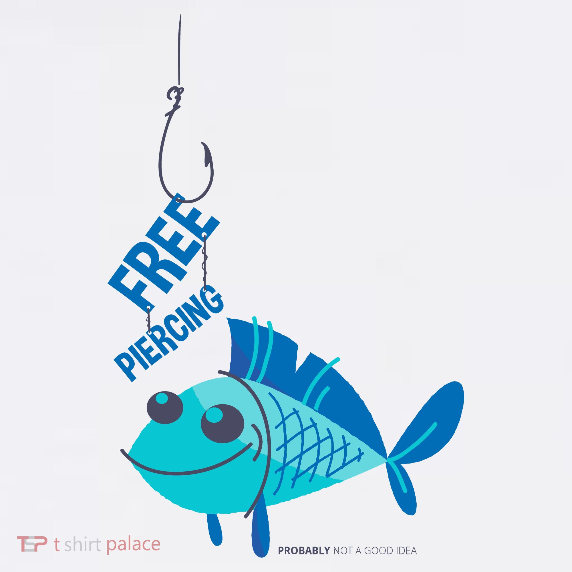 Funny Fish Free Piercing Kids T-Shirt