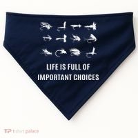 Fly Fishing Fisherman Gift USA-Made Doggie Bandana thumb 0