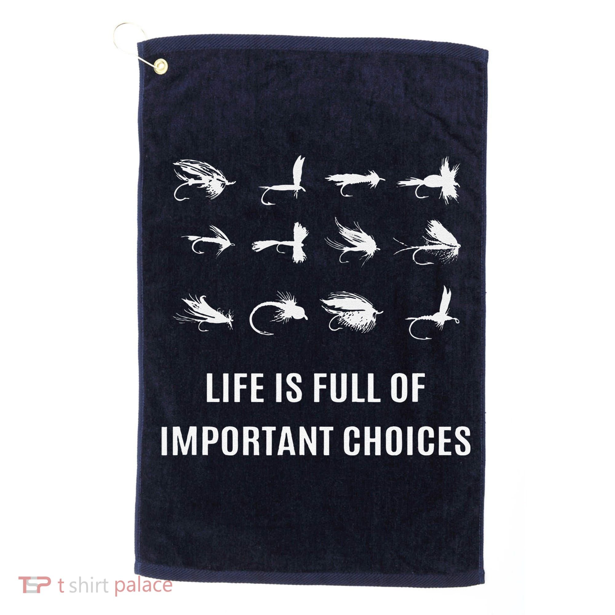 Fly Fishing Fisherman Gift Golf Towel