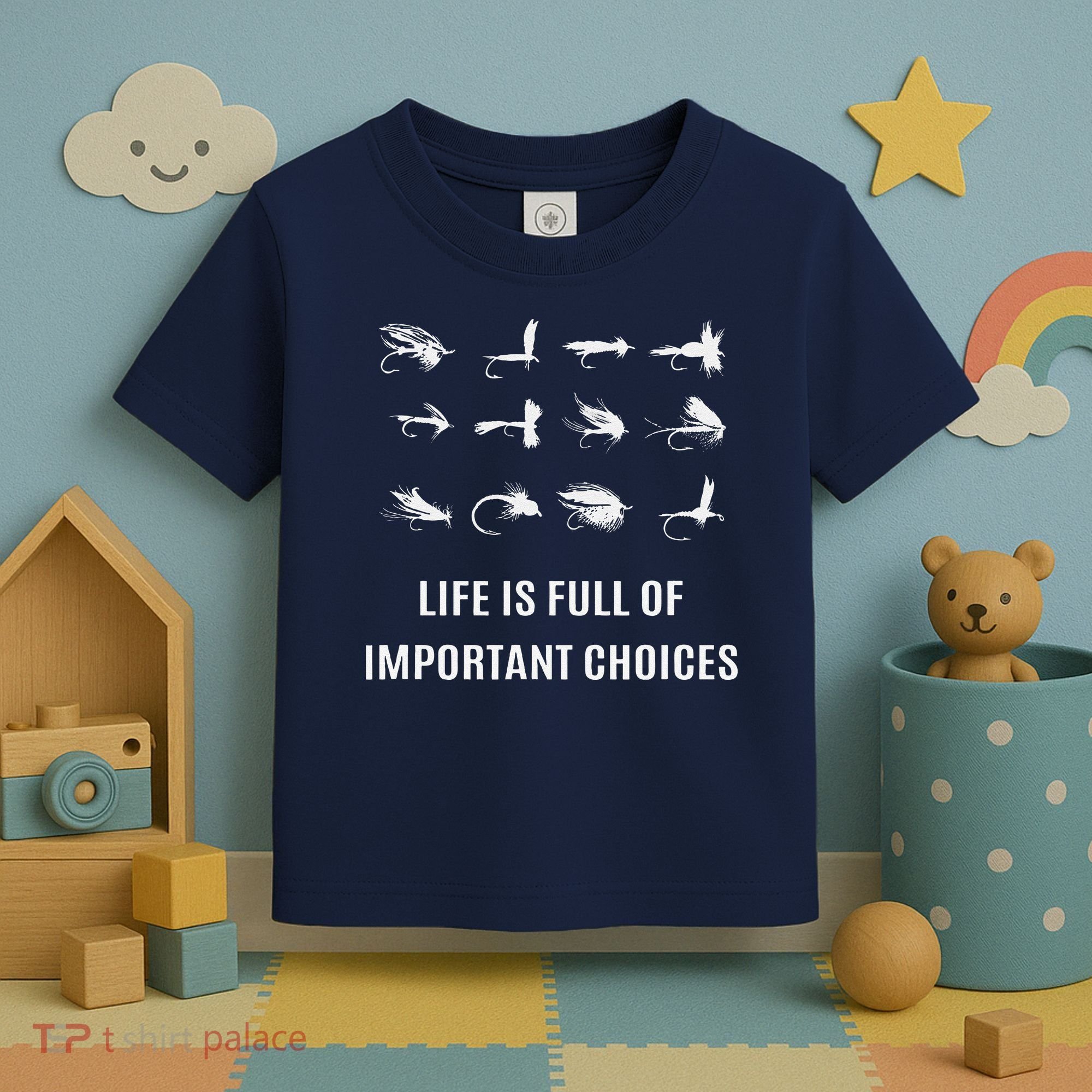 Fly Fishing Fisherman Gift Toddler T-Shirt