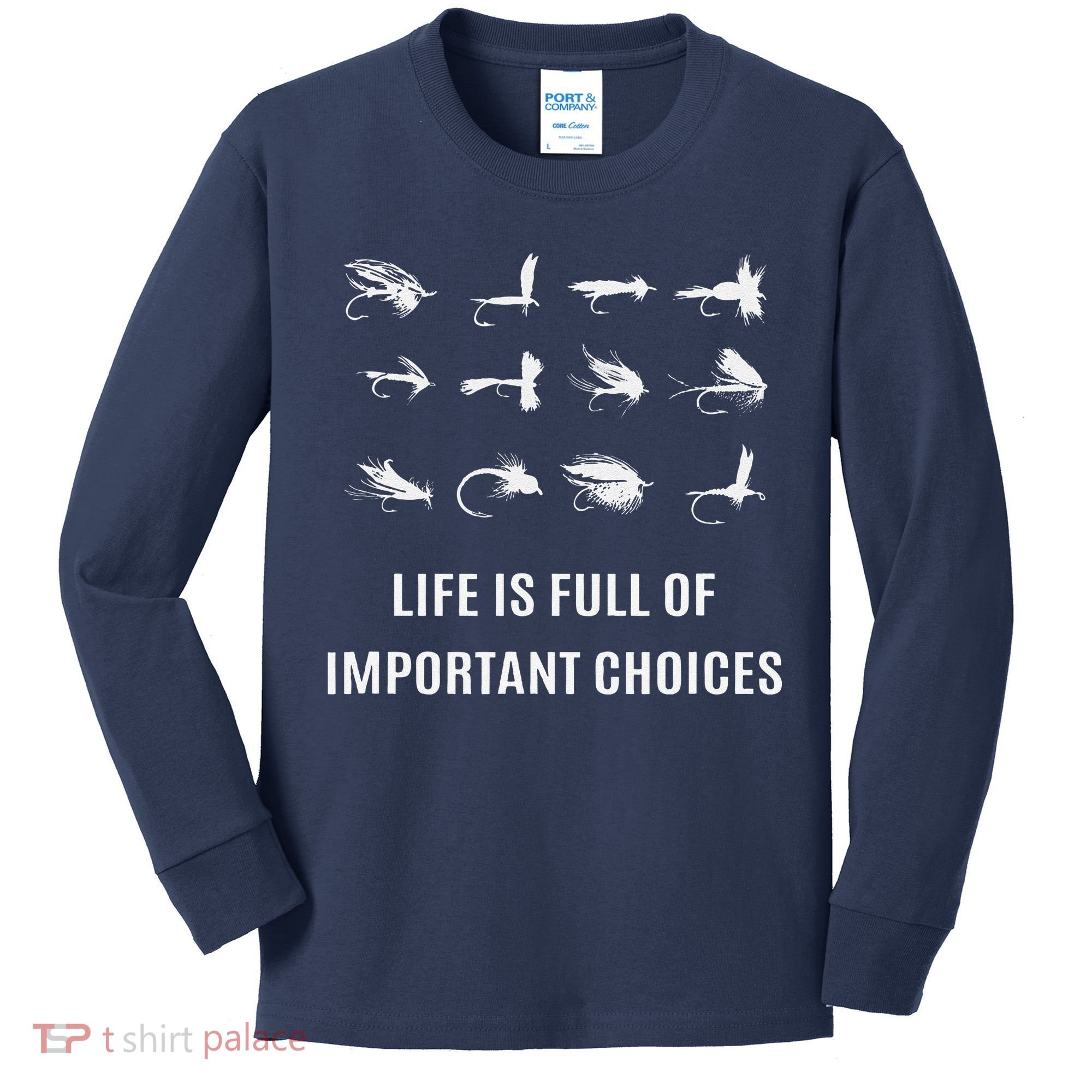 Fly Fishing Fisherman Gift Kids Long Sleeve Shirt