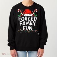 Forced Family Fun Sarcastic Christmas Funny Women's Sweatshirt thumb 0
