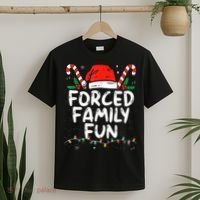 Forced Family Fun Sarcastic Christmas Funny T-Shirt thumb 2