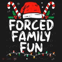 Forced Family Fun Sarcastic Christmas Funny Backpack thumb 2