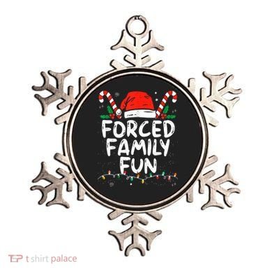 Forced Family Fun Sarcastic Christmas Funny Ornament