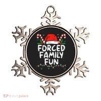 Forced Family Fun Sarcastic Christmas Funny Ornament thumb 0