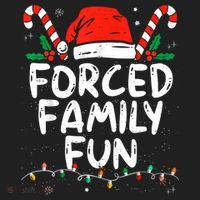 Forced Family Fun Sarcastic Christmas Funny Hat thumb 2