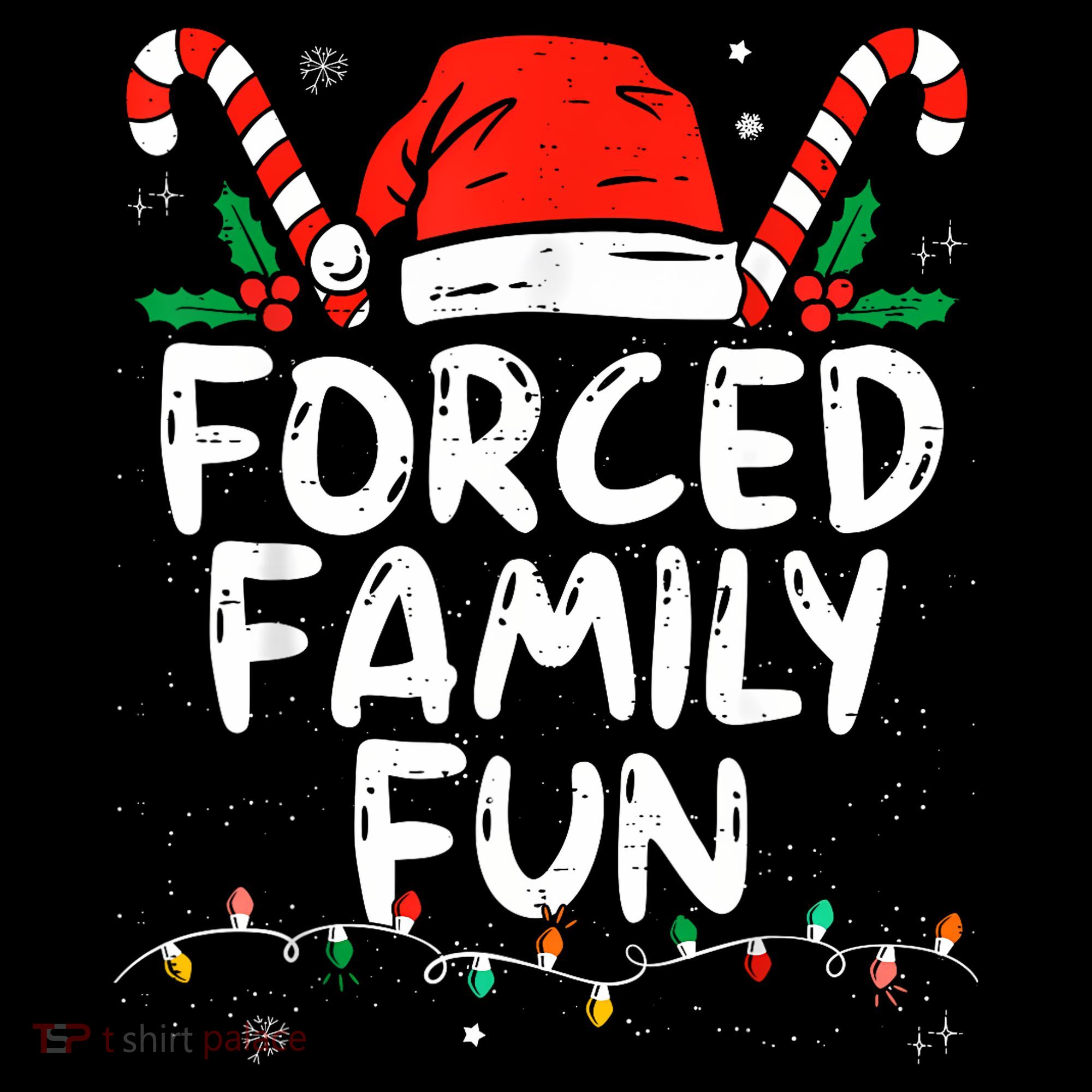 Forced Family Fun Sarcastic Christmas Funny Toddler T-Shirt