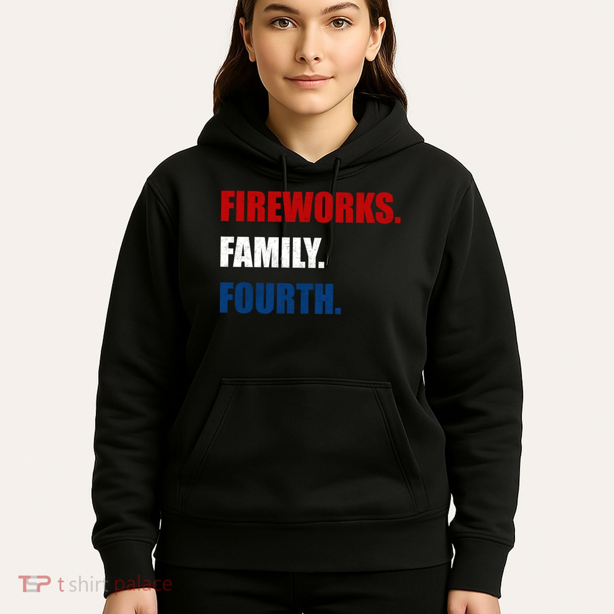 Fireworks Family Fourth Hoodie