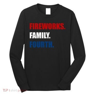 Fireworks Family Fourth Long Sleeve Shirt