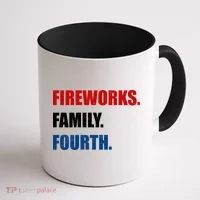 Fireworks Family Fourth Coffee Mug thumb 1