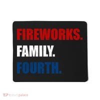 Fireworks Family Fourth Mousepad thumb 0