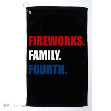 Fireworks Family Fourth Golf Towel
